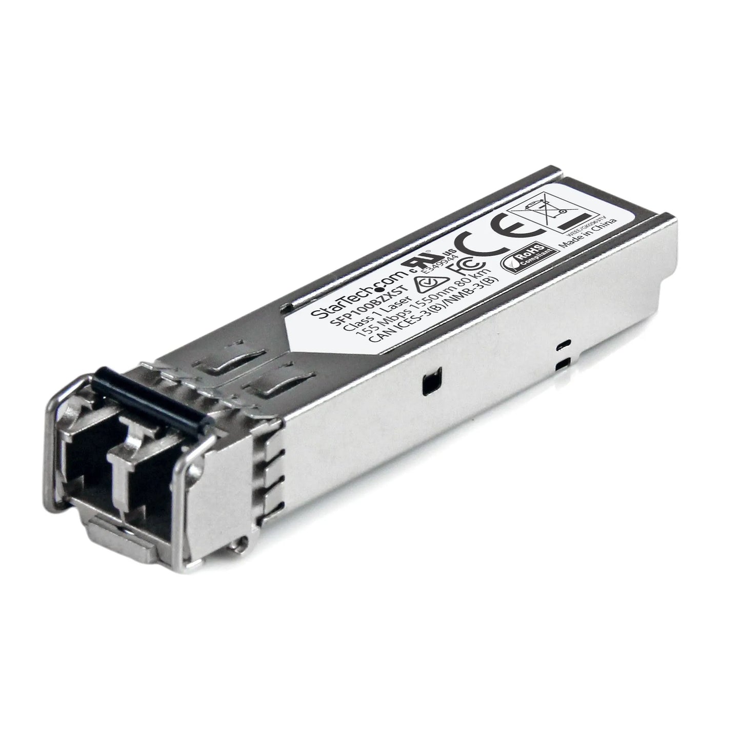 SFP100BZXST - StarTech.com MSA UNCODED SFP - 100BASE-ZX 100MBPS - 100MBE MODULE - 100MB ETHERNET SFP 1550NM