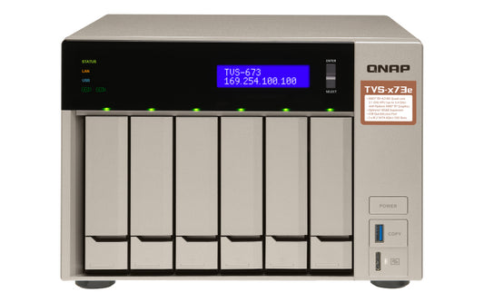 QNAP TVS-673e NAS Tower Ethernet LAN Gold RX-421BD