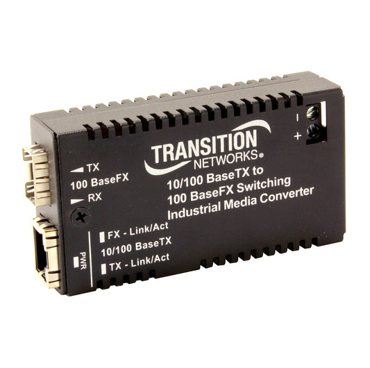 Transition Networks M/GE-ISW-SX-01 network media converter Multi-mode Black