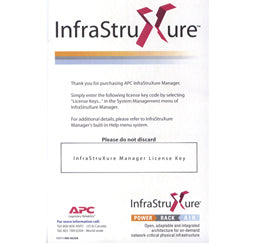 APC InfraStruXure Manager, 25 Node License Only 25 license(s)