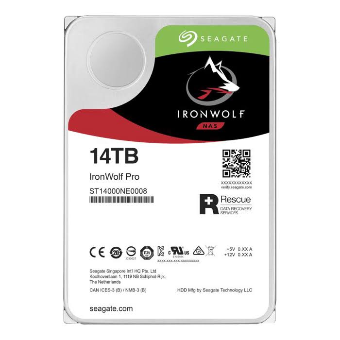 ST14000NE0008 - Seagate IRONWOLF PRO 14TB 3.5 NAS DRIVE