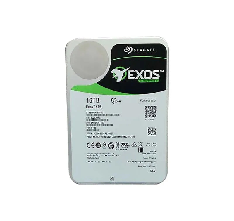 ST16000NM004G - Seagate 16TB EXOS X16 HDD 512E/4KN SAS