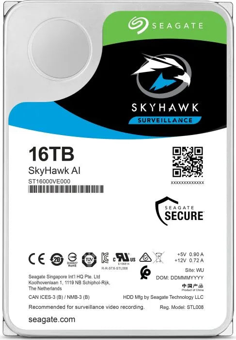 ST16000VE000 - Seagate 16TB 512E SKYHAWK AI