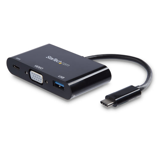 StarTech.com CDP2VGAUACP notebook dock/port replicator Wired USB 3.2 Gen 1 (3.1 Gen 1) Type-C Black