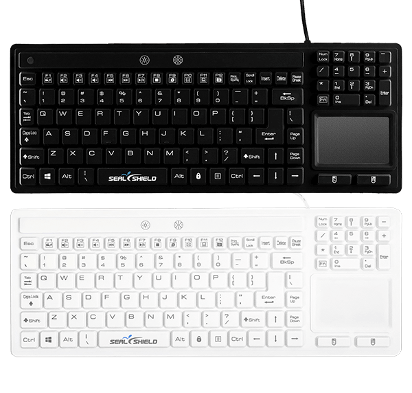 SW108PG - Seal Shield Glow Series Silicone Backlit Keyboard Touchpad