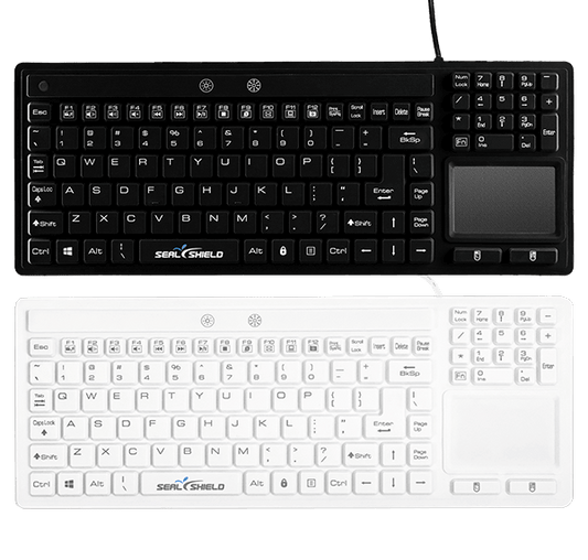 SW108PG - Seal Shield Glow Series Silicone Backlit Keyboard Touchpad