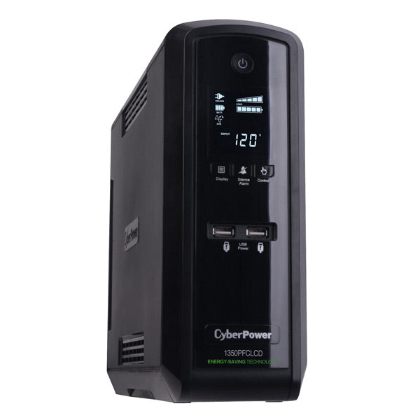 CyberPower CP1350PFCLCD uninterruptible power supply (UPS) Line-Interactive 1.35 kVA 810 W 10 AC outlet(s)