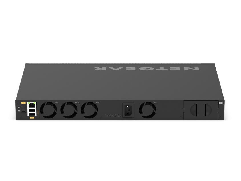M4350-24X4V - Netgear 24-Port 10GBASE-T PoE+ 4-Port 100G QSFP28 Layer 3 Managed Switch