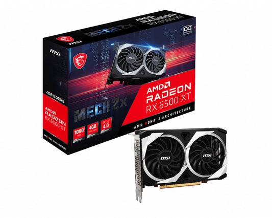 MSI Radeon RX 6500 XT MECH 2X 4G OC AMD 4 GB GDDR6