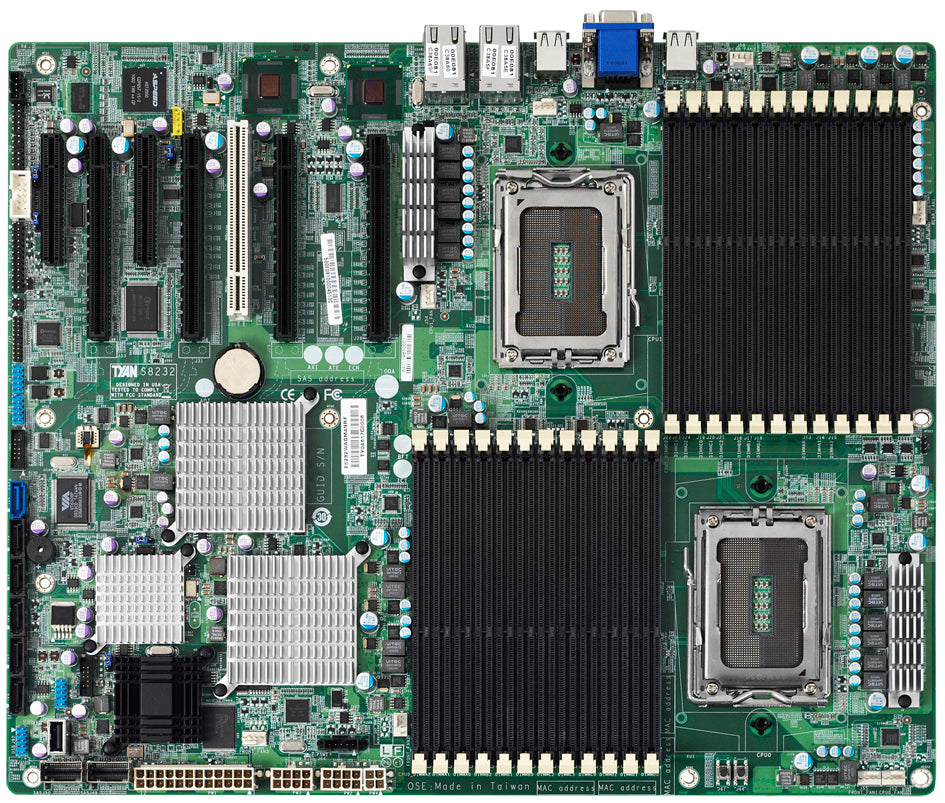 S8232GM4NR - Tyan DUAL OPTERON 6100 SERIES, 24 DIMMS, 4 PCI-E GEN2 X16 SLOTS SUPPORTS UP TO 4 DOUB