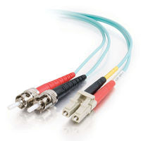 C2G 3M LC-ST 10GB 50/125 OM3 DUPLEX MULTIMODE FIBER OPTIC CABLE (TAA COMPLIANT)