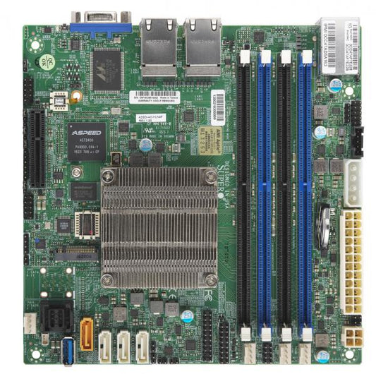 MOTHER BOARD-INTEL, A2SDI-4C-HLN4F,EMBEDDED DENVERTON MITX,4 CORE,QUAD 1GBE, BUL