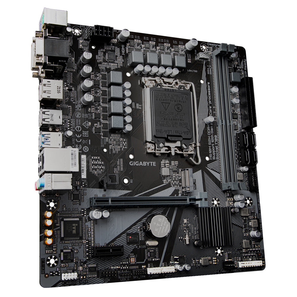 Gigabyte H610M S2H DDR4 motherboard Intel H610 Express LGA 1700 micro ATX