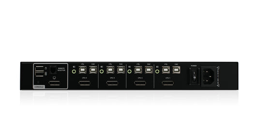 GCS1414TAA4C-UN - iogear 4-PORT SINGLE VIEW SECURE KVM SWITCH W/DISPLAYPORT/HDMI/AUDIO AND CAC SUPPORT
