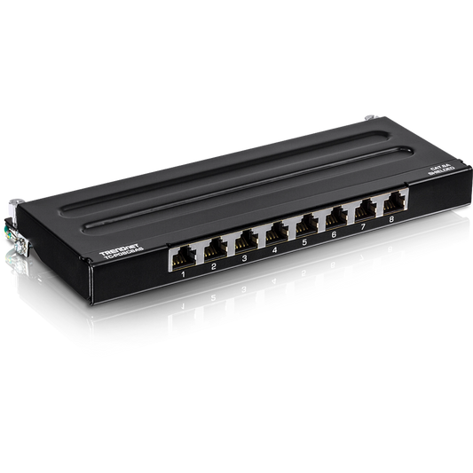 TC-P08C6AS - TRENDnet 8-Port Cat6A Shielded Patch Panel