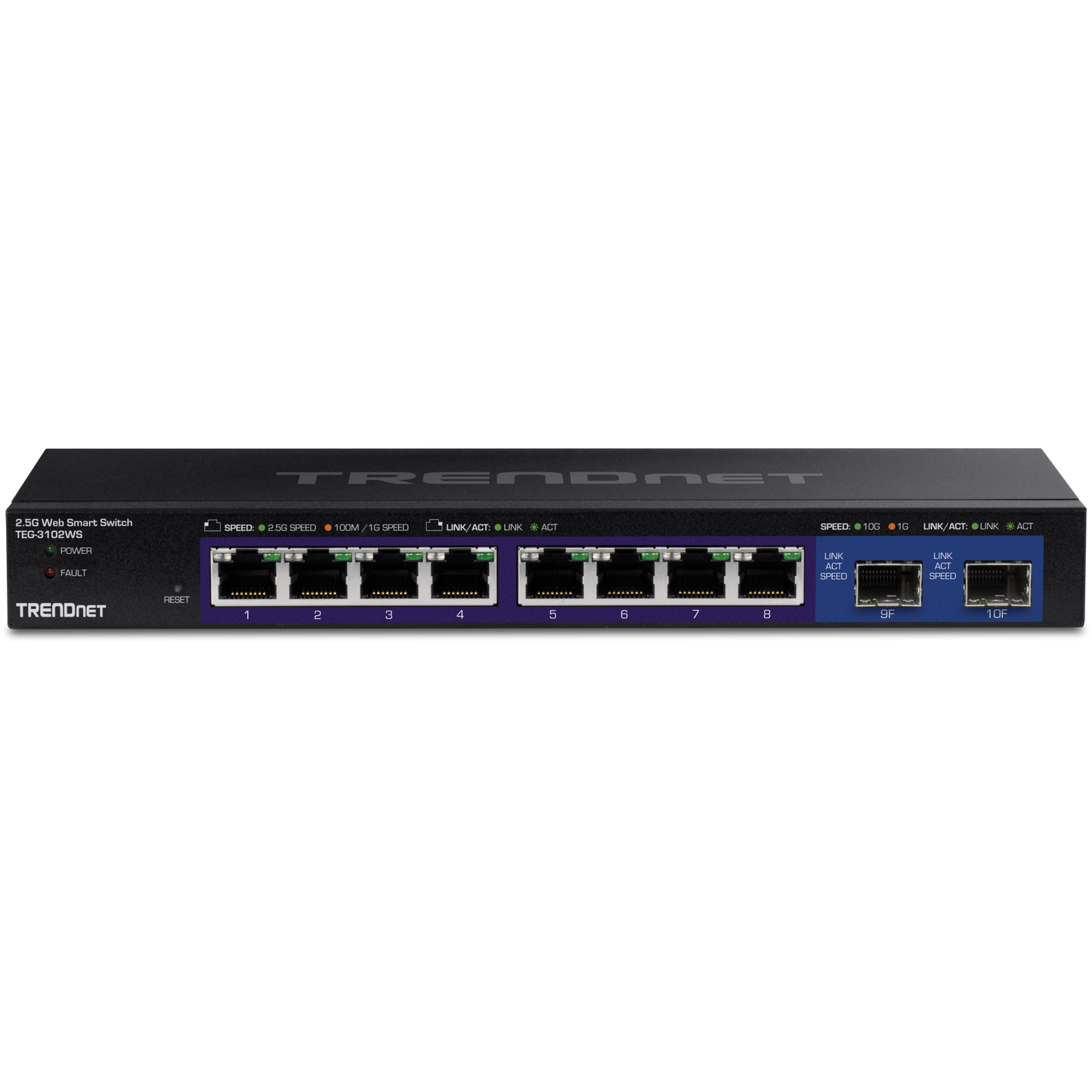 TEG-3102WS - TRENDnet 10-Port Multi-Gig Web Smart Switch