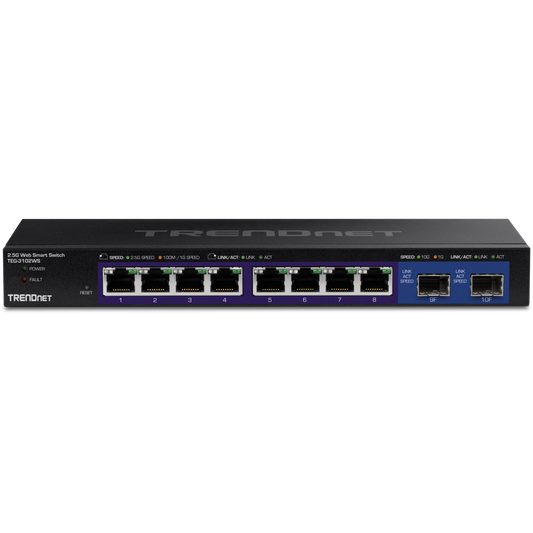TEG-3102WS - TRENDnet 10-Port Multi-Gig Web Smart Switch