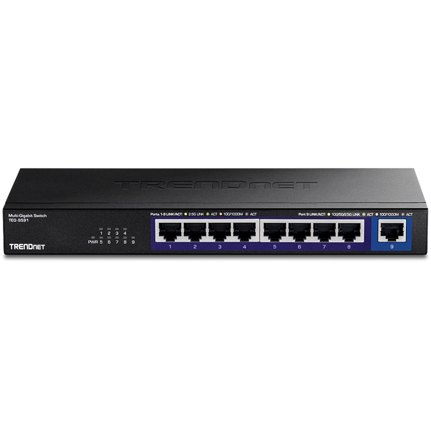 TEGS591 - TRENDnet 9-Port Multi-Gig Switch NDAA/TAA Compliant TEG-S591