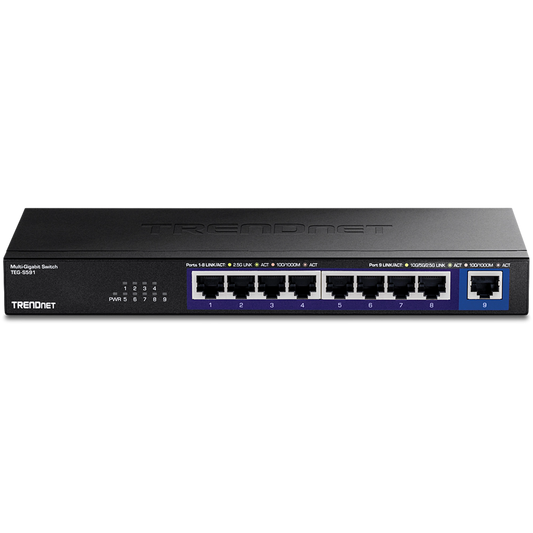 TEGS591 - TRENDnet 9-Port Multi-Gig Switch NDAA/TAA Compliant TEG-S591