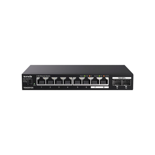 TEM2010X - Tenda 8-Port 2.5G Ethernet Switch Unmanaged 2.5GB Switch