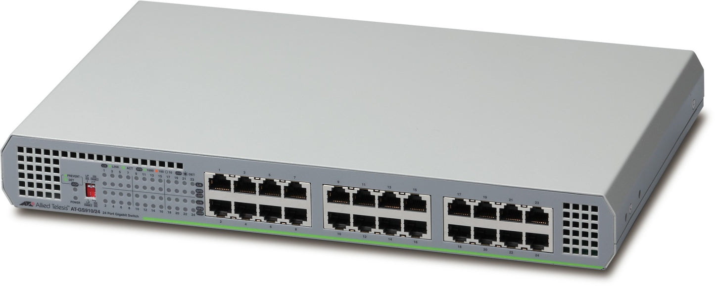 Allied Telesis GS910/24 Unmanaged 10G Ethernet (100/1000/10000) Gray