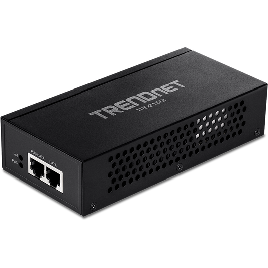 TPE215GI - TRENDnet 2.5G PoE+ Injector 2.5GBASE-T Compliant NDAA/TAA Compliant