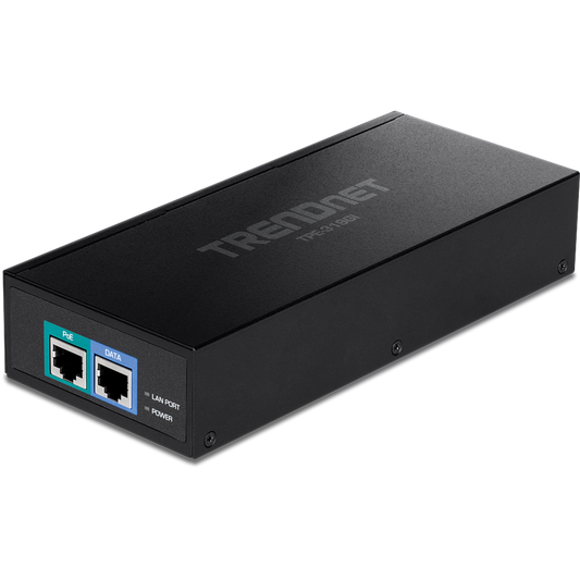 TPE-319GI - TRENDnet 10G PoE++ Injector Supplies PoE 15.4W PoE+ 30W or PoE++ 90W