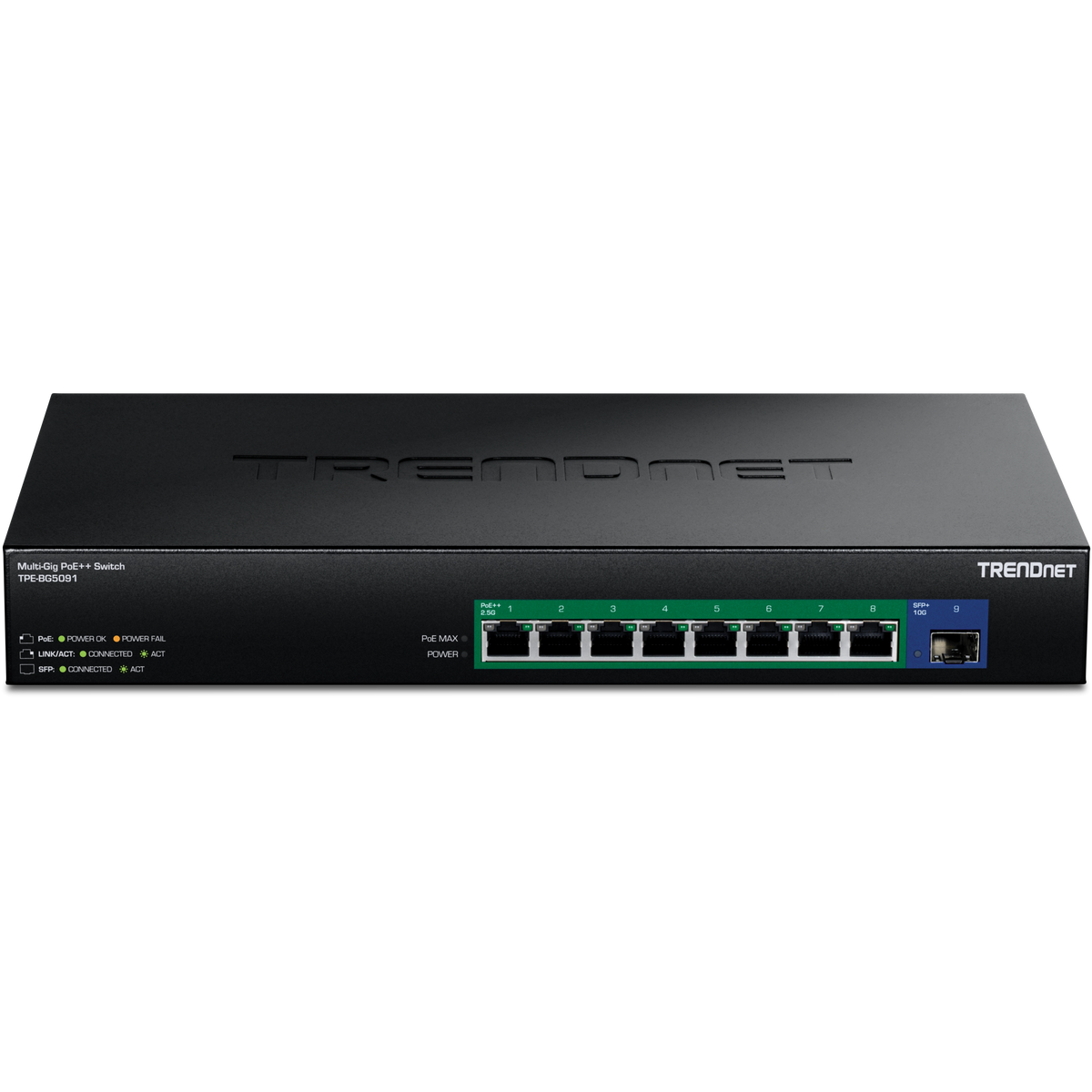 TPE-BG5091 - TRENDnet 480W 2.5G Power PoE++ mit 10G SFP+ P Switch