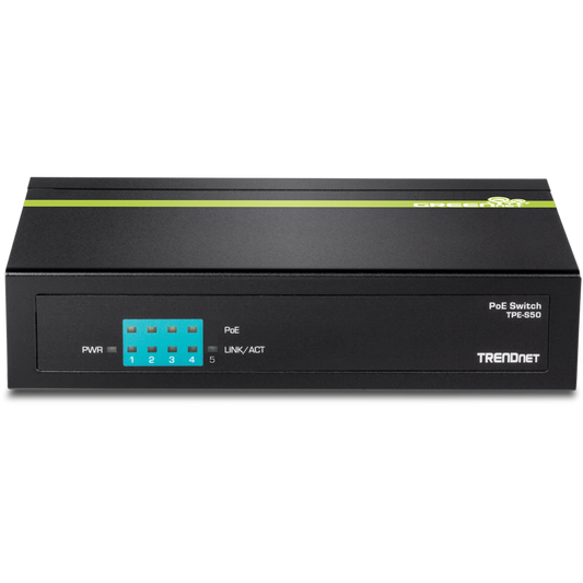TPE-S50 - TRENDnet 5-Port 10/100 Mbps PoE Switch