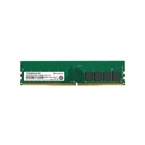 TS3200HLB-8G - Transcend 8GB DDR4 3200 UDI 1RX8 1GX8 CL22 1.2V