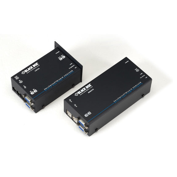 KVM EXTENDER - DUAL VGA, USB 2.0, AUDIO, SINGLE-ACCESS, CATX, GSA, TAA