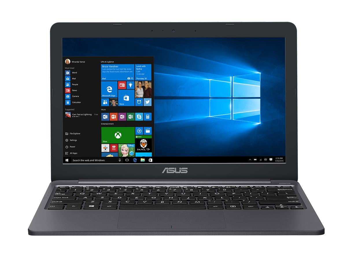 ASUS L203MA-DS04 notebook 11.6" 1366 x 768 pixels IntelÂ® CeleronÂ® 4 GB LPDDR4-SDRAM 64 GB eMMC Wi-Fi 5 (802.11ac) Windows 10 S Gray