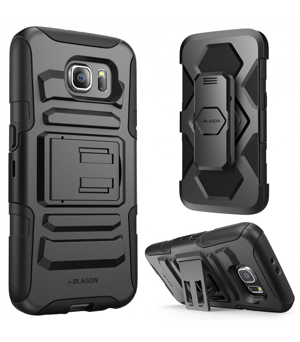 S6-PRIME-BLACK - i-Blason GALAXY S6 PRIME HOLSTER CASE - BLACK