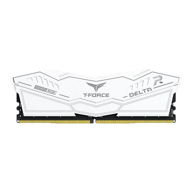 FF4D516G5200HC40CBK Team T-Force 16Gb 5200Mhz Delta RGB DDR5 White CL40 Desktop Memory&nbsp;