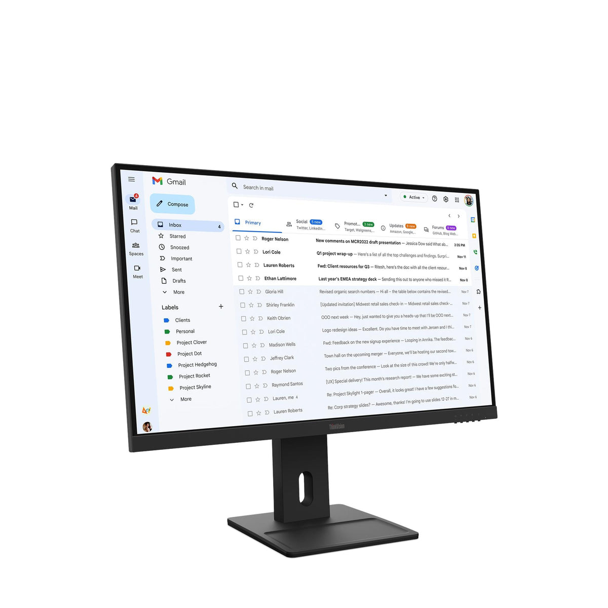 64BCMAT4EU - Lenovo ThinkVision E27-40 Led- 27'' Flat-Screen Monitor LCD 68.6 cm