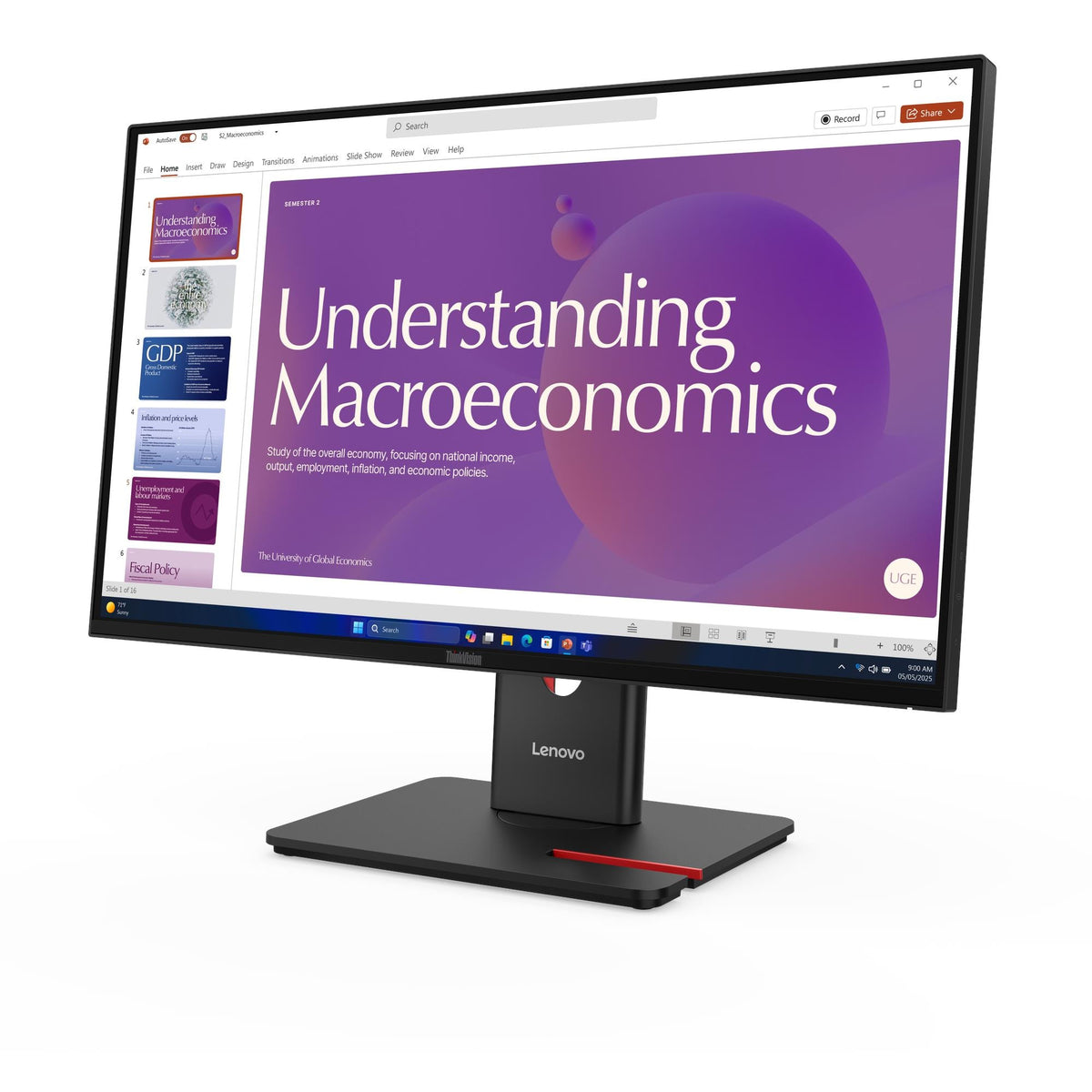64B9GAT1EU - Lenovo ThinkVision T24 60.5 cm/23.8'' 60.5 cm/23.8'' Flat-Screen Monitor LCD