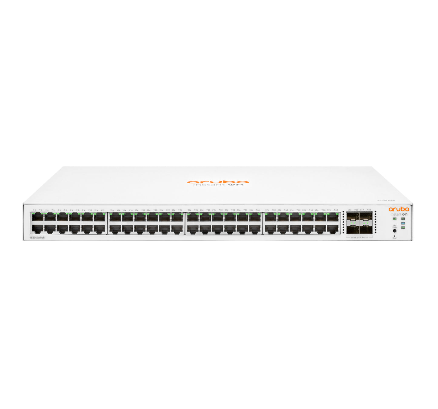 Hewlett Packard Enterprise Aruba Instant On 1830 48G 4SFP Managed L2 Gigabit Ethernet (10/100/1000) 1U