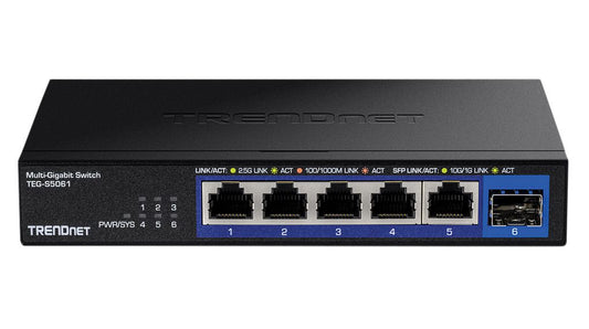 TEG-S5061 - TRENDnet 6-Port Unmanaged 2.5G Switch