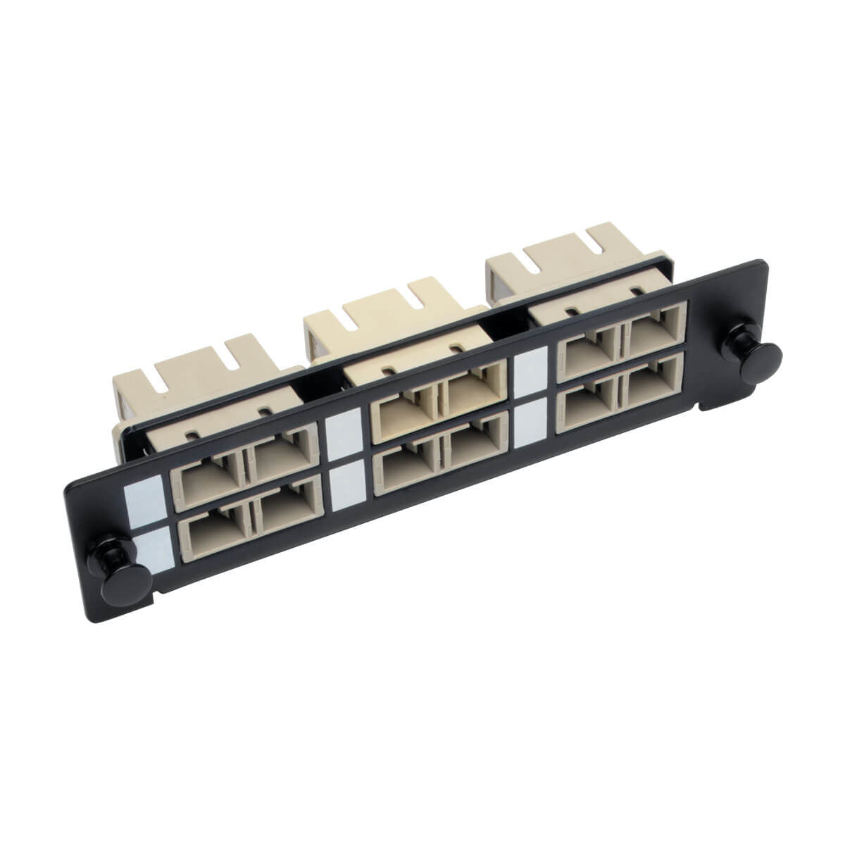 TOOLLESS PASS-THROUGH FIBER PATCH PANEL MMF/SMF 6 SC CONNECTORS
