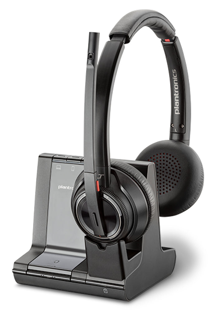 POLY SAVI 8240 Headset Wired & Wireless Ear-hook Office/Call center Micro-USB Bluetooth Black