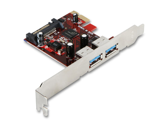 SAGE-PCIE-2U3 - iStarUSA PCI EXPRESS 1X V2.0 (5.0GBPS) TO 2-PORT USB3.0 (COMPATIBLE WITH 2.0 AND 1.0) HOS