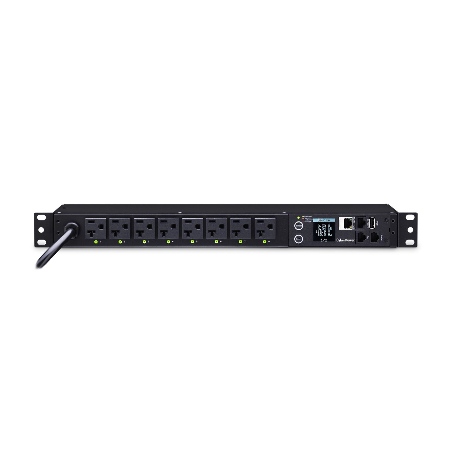 CyberPower PDU41002 power distribution unit (PDU) 8 AC outlet(s) 1U Black