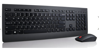 THIS SLEEK AND STYLISH FULL-SIZE KEYBOARD AND MOUSE COMBO OFFERS EXCEPTIONAL QUA