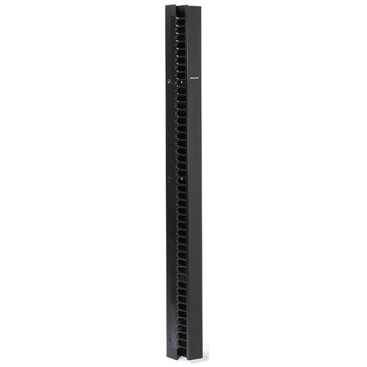 VERTICAL IT RACKMOUNT CABLE MANAGER - 45U X 3.5"W, DOUBLE-SIDED BLACK, GSA, TAA