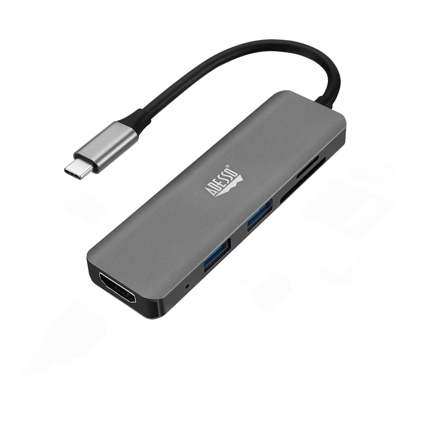 AUH-4020 - Adesso 6 IN 1 USB-C MULTIPORT DOCKING STATION 6-IN-1 USB-C MULTIPORT DOCKING