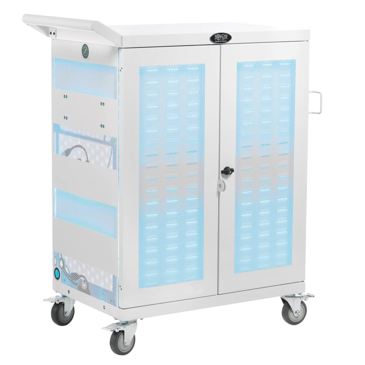 SAFE-IT MULTI-DEVICE UV CHARGING CART, HOSPITAL-GRADE, 32 AC OUTLETS, LAPTOPS, C