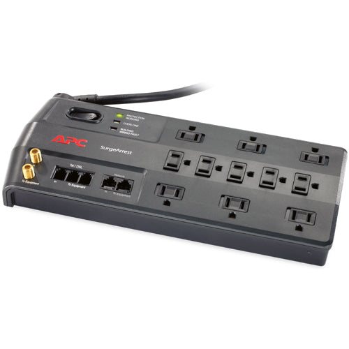 APC PERFORMANCE SURGEARREST 11 OUTLET WITH PHONE (SPLITTER), COAX AND ETHERNET P