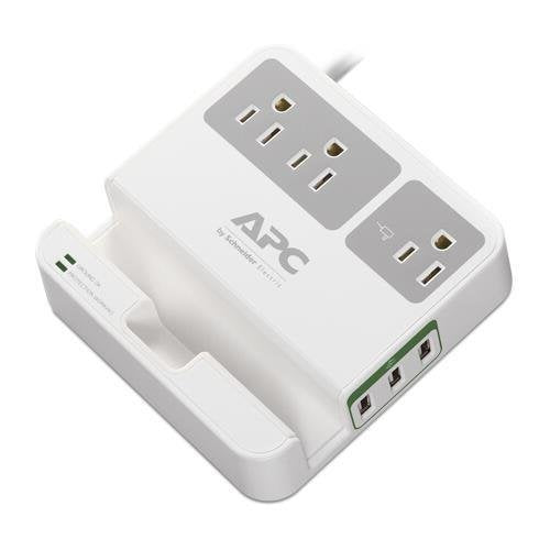 APC P3U3 surge protector Gray, White 3 AC outlet(s) 120 V 72" (1.83 m)