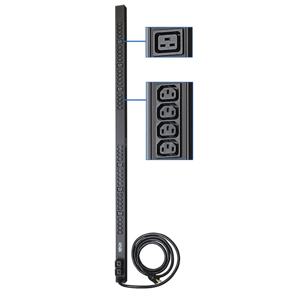 Tripp Lite PDUV30HV power distribution unit (PDU) 38 AC outlet(s) 0U Black