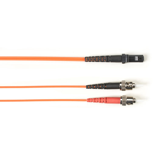 OM1 62.5/125 MULTIMODE FIBER OPTIC PATCH CABLE - OFNR PVC, ST TO MTRJ, ORANGE, 3